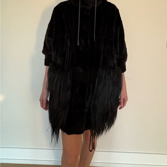 Prada Women's Black Fur Coat - Picture 7 of 10